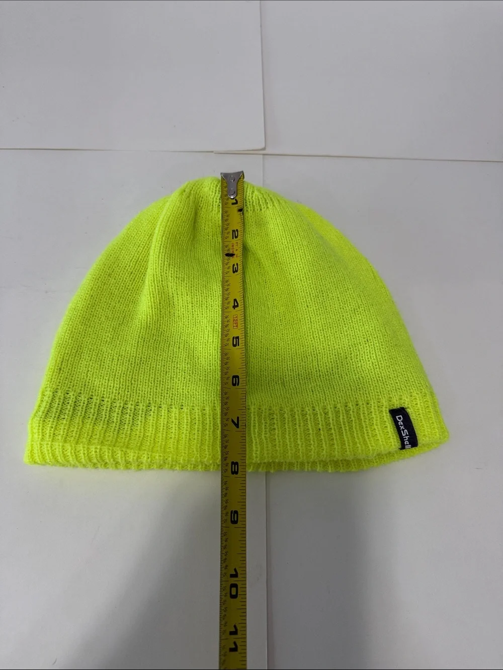 Kids Neon Yellow Knit Beanie Hat - Unbranded